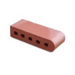 12-Inch Bullnose Cored Red Flashed Brick