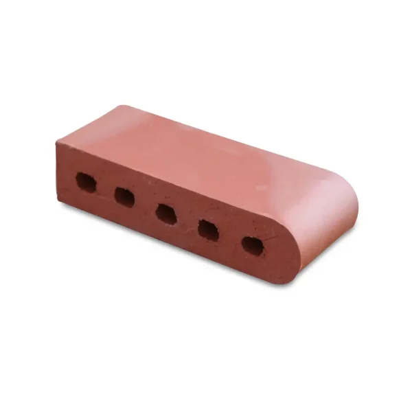 12-Inch Bullnose Cored Red Flashed Brick