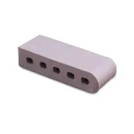 12-Inch Bullnose Cored Sterling Grey Brick