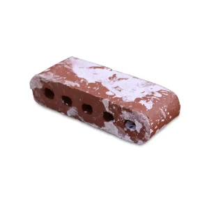 12-Inch Double Bullnose Cored White Manufactured Reclaimed Brick