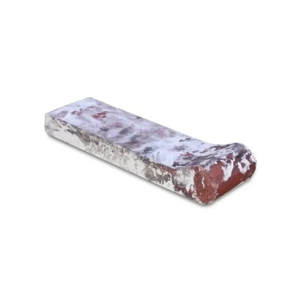12-Inch Reclaimed Safety Grip Bullnose Brick 12-Inch Reclaimed Safety Grip Bullnose Brick