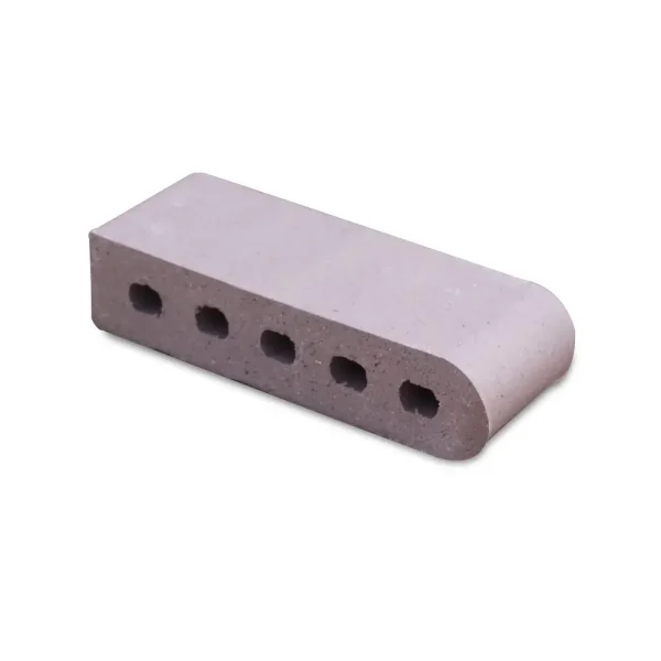 9-Inch Bullnose Cored Sterling Grey Brick 9-Inch Bullnose Cored Sterling Grey Brick