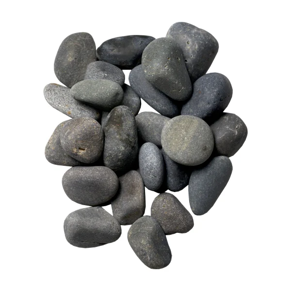 mexican beach pebb black 1.2-1 Mexican Beach Pebbles | 1/2"- 1" Black Mexican Beach Pebble