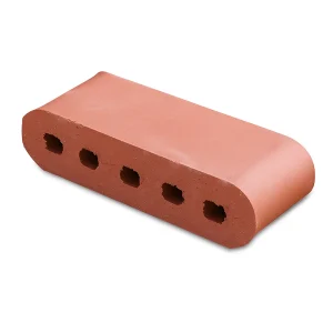 12" Double Bullnose Cored Brick (Sunset Red) - Cored Brick