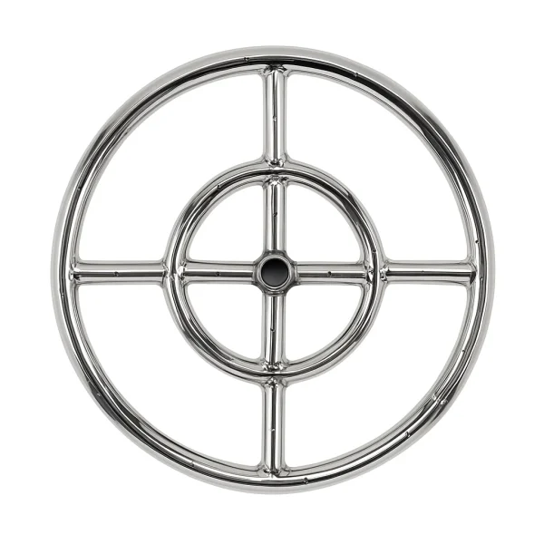 12 Double-Ring Stainless Steel Burner 12" Double-Ring Stainless Steel Burner