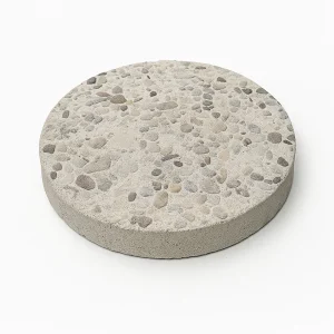 16" Round Exposed Aggregate Stepping Stone – Natural
