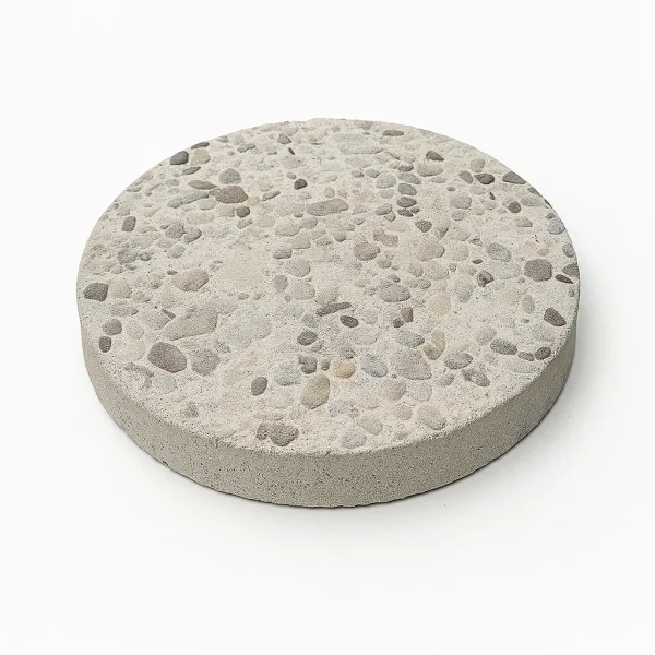 16" Round Exposed Aggregate Stepping Stone – Natural
