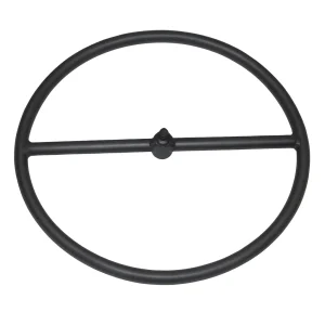 18 Diameter Metal Fire Ring Burner, Single Bar