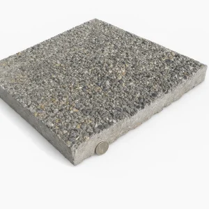 18"x18" Exposed Aggregate Stepping Stone – French Gray