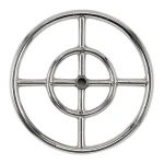 24 Double-Ring Stainless Steel Burner 24" Double-Ring Stainless Steel Burner
