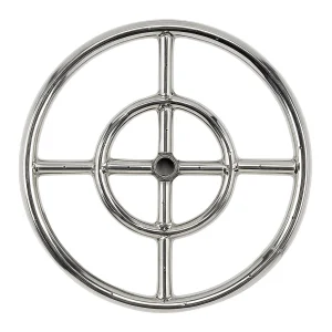 24" Double-Ring Stainless Steel Burner