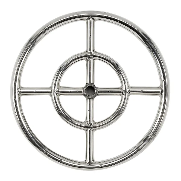 24 Double-Ring Stainless Steel Burner 24" Double-Ring Stainless Steel Burner