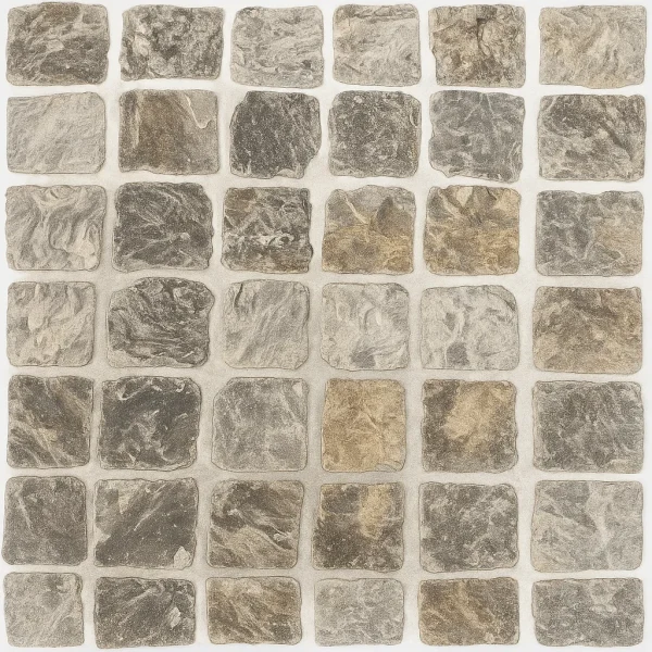 Cobblestone 4x4x2 Autumn Breeze Cobble Tumbled Cobblestone | 4"x4"x2 Autumn Breeze Cobble Tumbled