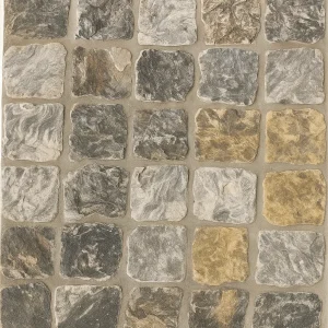 Cobblestone | 6"x6"x2 Autumn Breeze Cobble Tumbled