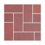 Modular Paver Burgundy Solid Brick
