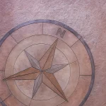 Proline Compass Medallion - Rental - Concrete Stamp