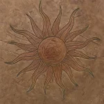 Proline Flaming Sun Medallion Concrete Stamp