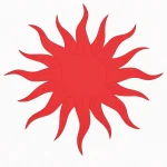 Proline Flaming Sun Medallion Concrete Stamp-6