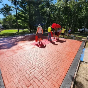 Proline Magnetic Stamp Set Boston Brick Herringbone - Concrete Stamp