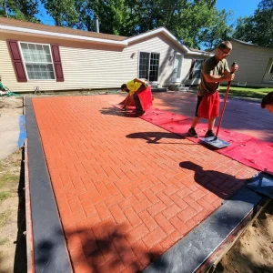 Proline Magnetic Stamp Set Boston Brick Herringbone - Concrete Stamp