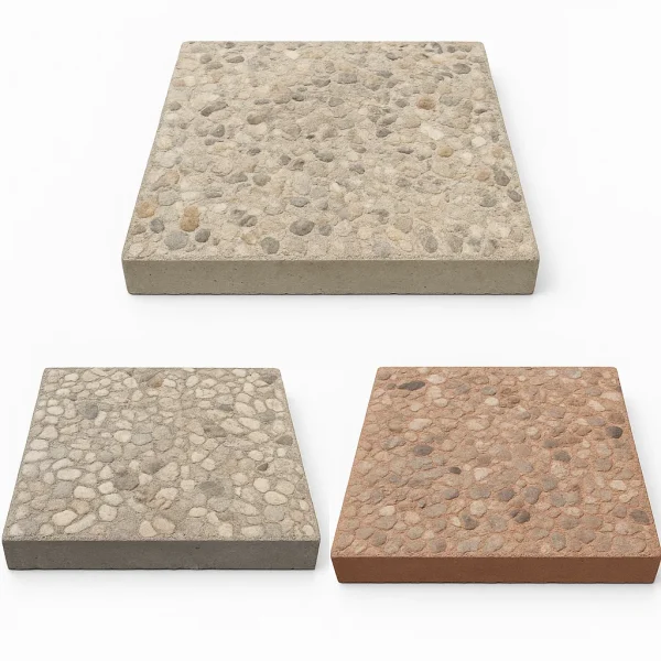 Stepping Stone | Square Exposed Aggregate Stepping Stone