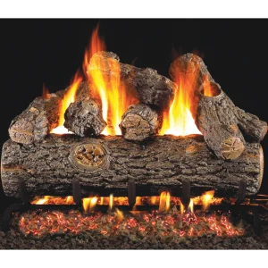 real fyre golden oak designer plus - 12 inch set