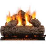 real fyre golden oak vented gas log set​ - 30 inch set