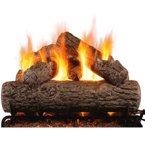 real fyre golden oak vented gas log set​ - 30 inch set